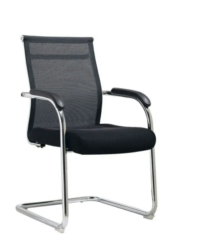 Крісло для працівників Скай ЦЕНТР МЕБЛІВ, конференц-основа, сітка текстиль, чорний, висота 900 мм (80726960)